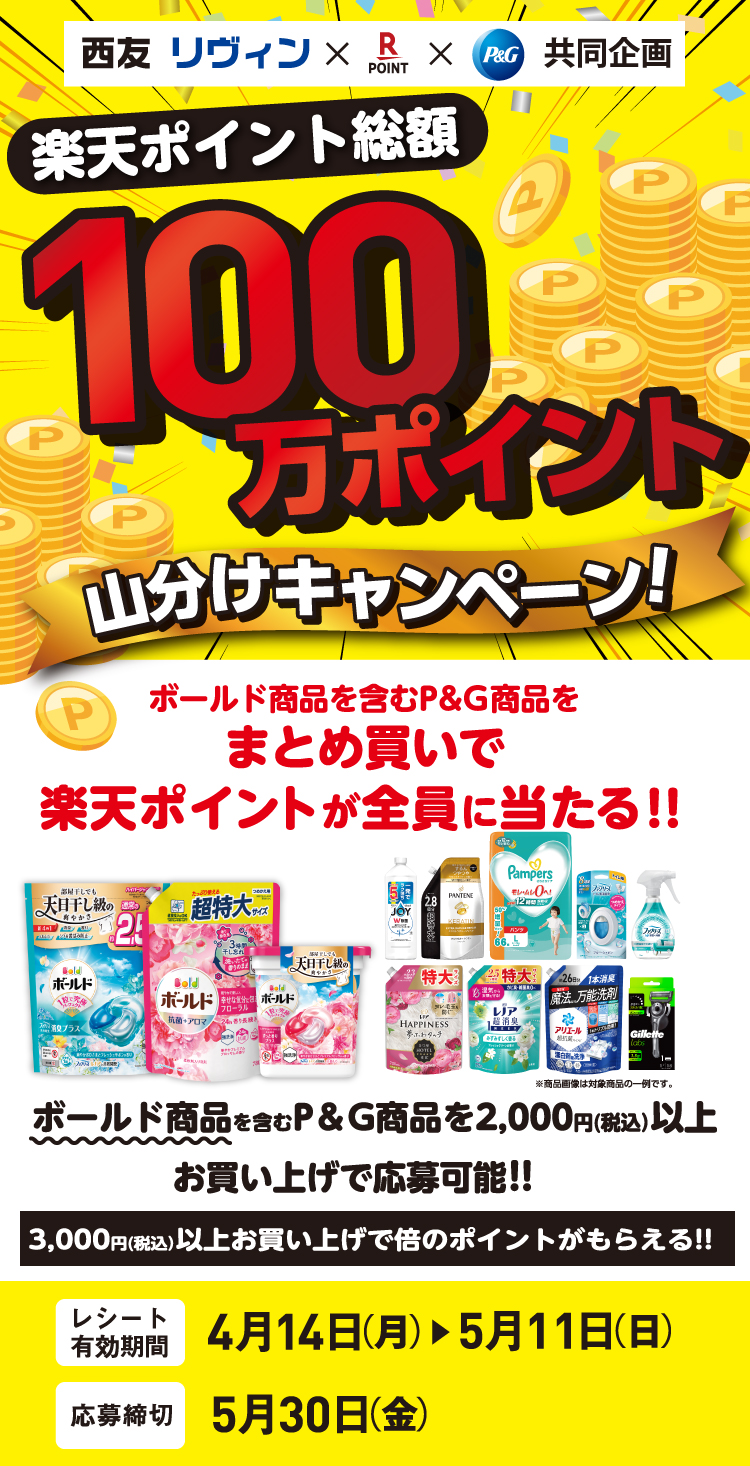 100万ポイント山分けキャンペーン